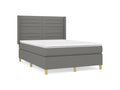 Zensova bed with mattress, dark grey, 140x190 cm, Zensova MXSU74480