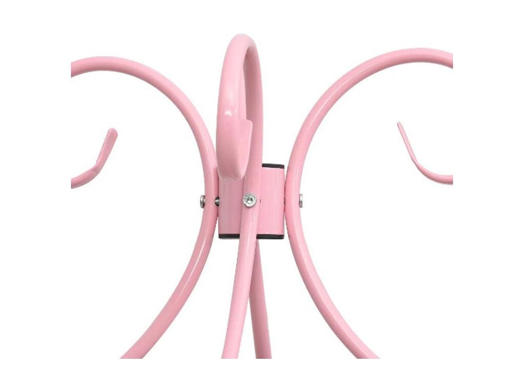 Lumenao pink metal four-poster bed 160x200 AJAZ61594