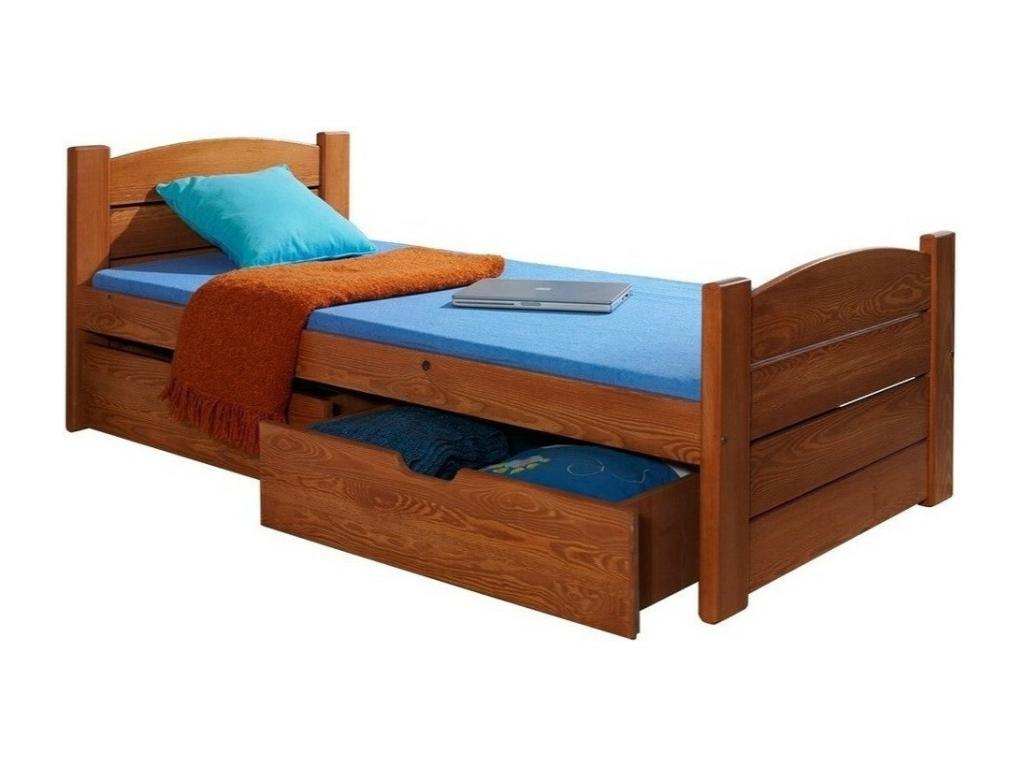 Zensova 126 Unique Brown Bed 90x200 Wood Zensova to Zensova 97x210x68cm FHLJ98606