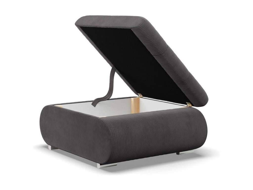 Rope pouf for the living room - Dark grey CCGJ44667