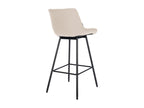Bar stool - Faux leather / Metal - Cream - Ventoriq KPWU74514