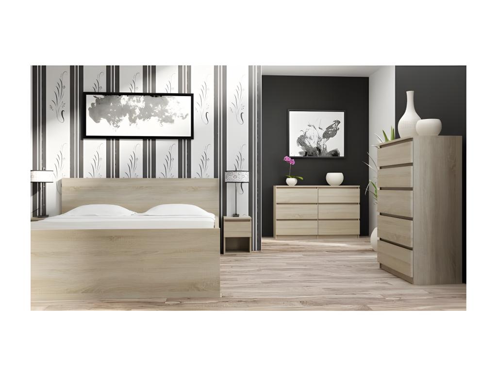 Lumenao - Contemporary Chest of Drawers for Bedroom/Living Room/Office 30x120x77 cm - 6 Drawers - Storage Unit - Chest of Drawers YLRO71807