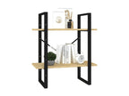 2-Tier Bookshelf 60x30x70 cm Solid Pine Wood YKVT49207