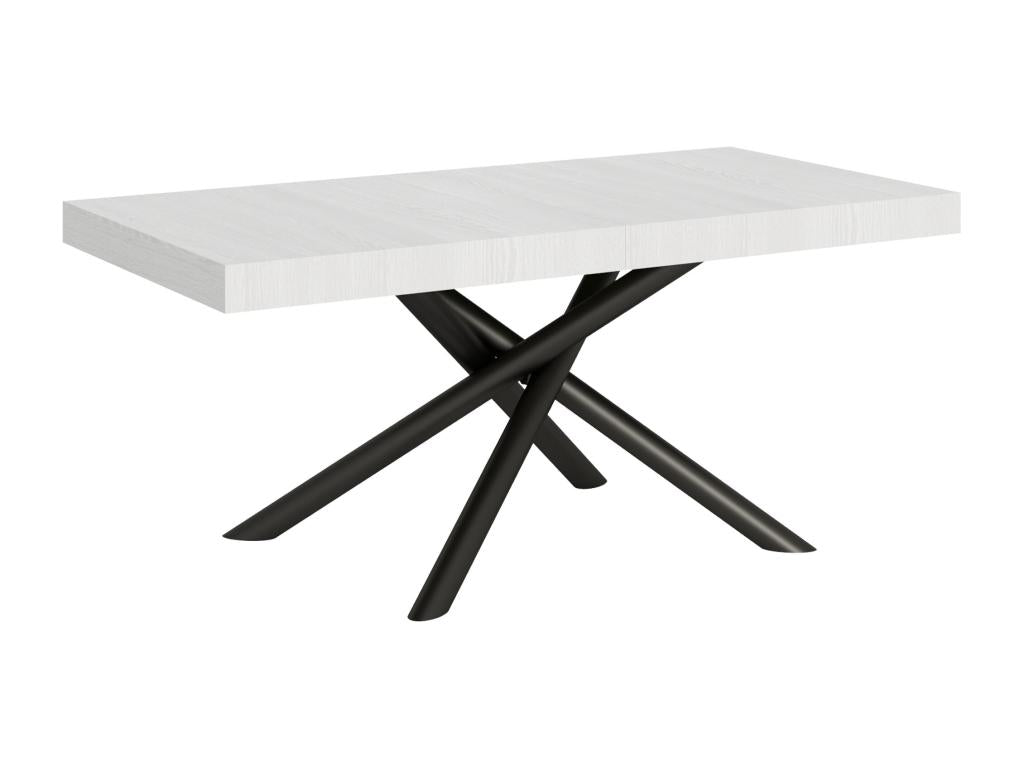 Zensova Extendable Table 90x180/440 cm White Ash with Anthracite Frame CKAZ00805