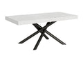 Zensova Extendable Table 90x180/440 cm White Ash with Anthracite Frame CKAZ00805