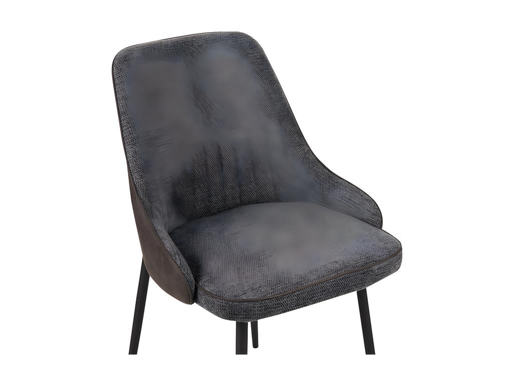 Two-tone grey/anthracite chair with metal legs, Zensova OJWN37018