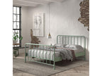 Zensova - 160x200cm Metal Cot with Slats, Powder-Coated Olive Green COOO00615