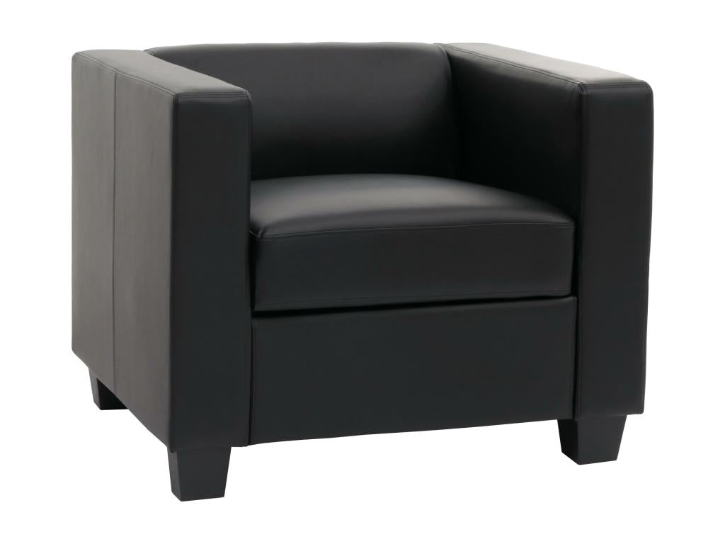 Lumenao armchair 86x75x70cm black faux leather ZTOO37931