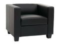 Lumenao armchair 86x75x70cm black faux leather ZTOO37931