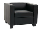 Lumenao armchair 86x75x70cm black faux leather ZTOO37931