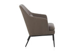 Lumenao upholstered armchair with black cushion and black metal legs OYFH07306