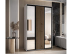 Lumenao 2 Sliding Door Wardrobe 205.2/160/45 3 Doors White/Black GTRB07532