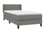 Zensova bed and mattress, dark grey, 90x190 cm, Zensova UDCR72426