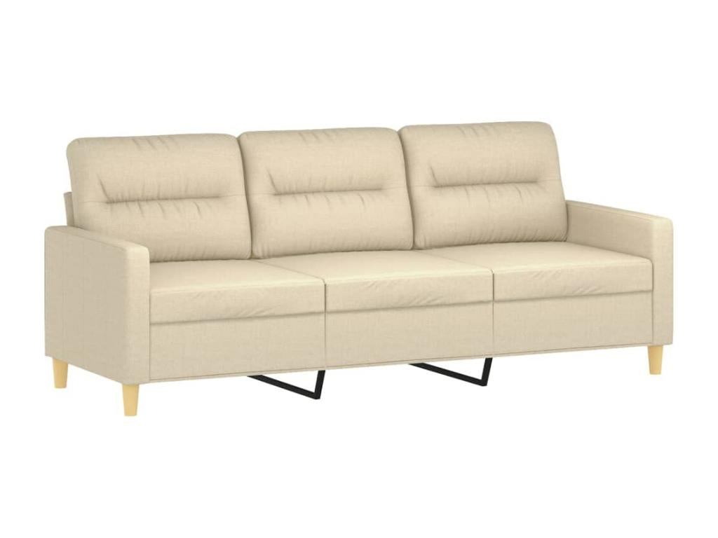 2-piece sofa set with cream fabric cushions VMJO26760