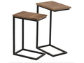 Set of 2 Nesting Side Tables, 64cm, Natural Finish, DZSI88507