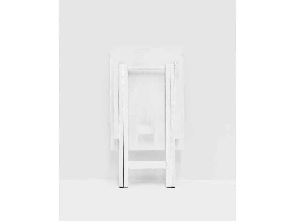 Folding coffee table in white pine wood 48.5x53cm DCTL71041