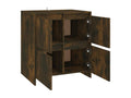 Smoked Oak Sideboard 70x41x75 cm Engineered Wood DYBG93288
