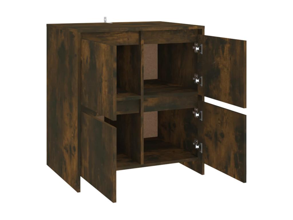 Smoked Oak Sideboard 70x41x75 cm Engineered Wood DYBG93288