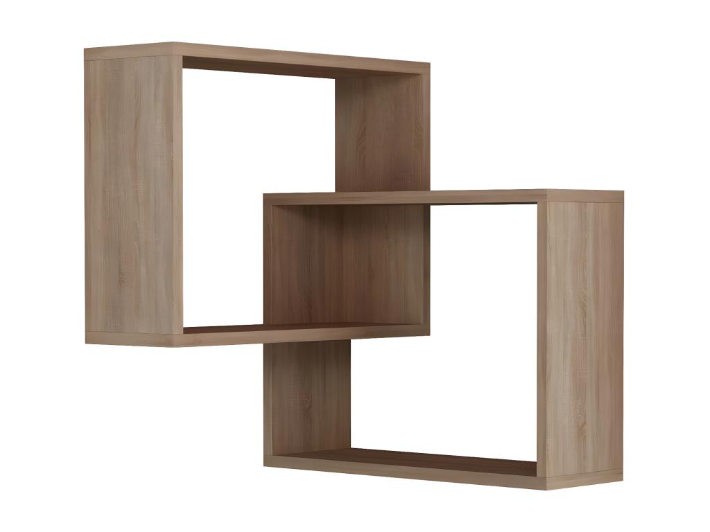 Corner wall shelf with 2 shelves, H68 cm - Ring MURG46583