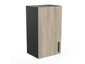 1-Door Wall Cabinet, 40cm, Black Oregano and Wood, HHMZ34387