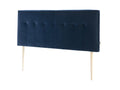 Lumenao Upholstered Headboard 160x100 cm Blue Velvet Wooden Legs XJVV53987