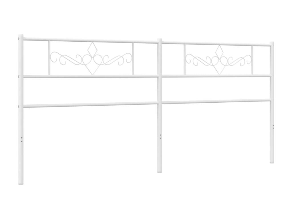 White metal headboard 193cm WUTD83190