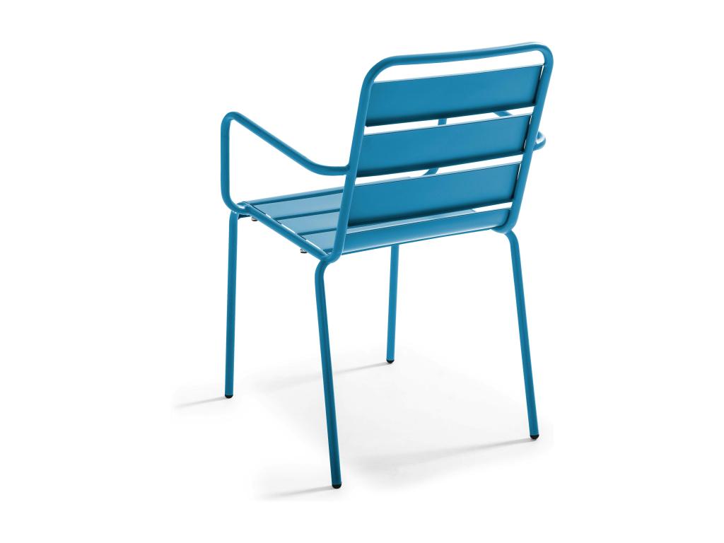 Zensova HQMZ87993 Blue Metal Garden Chair