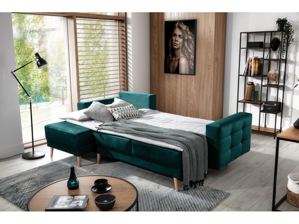 Zensova 250cm Reversible and Convertible Corner Sofa in Light Beige Faux Leather ECLT76287