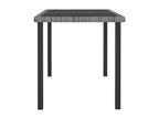 5-piece garden dining set, woven resin, grey, PJXW77782