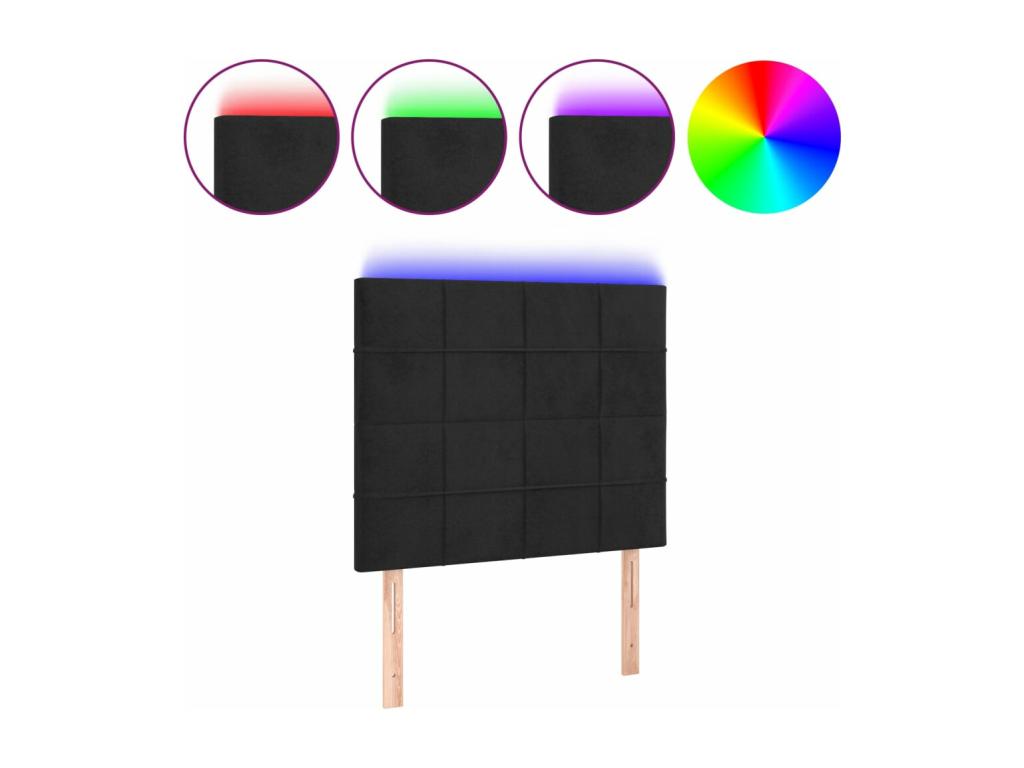 Zensova LED Headboard 100x5x118/128 cm Velvet KNJP05234