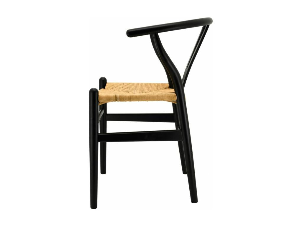 Chair in black lacquered birch and Lumenao paper IZIA89283
