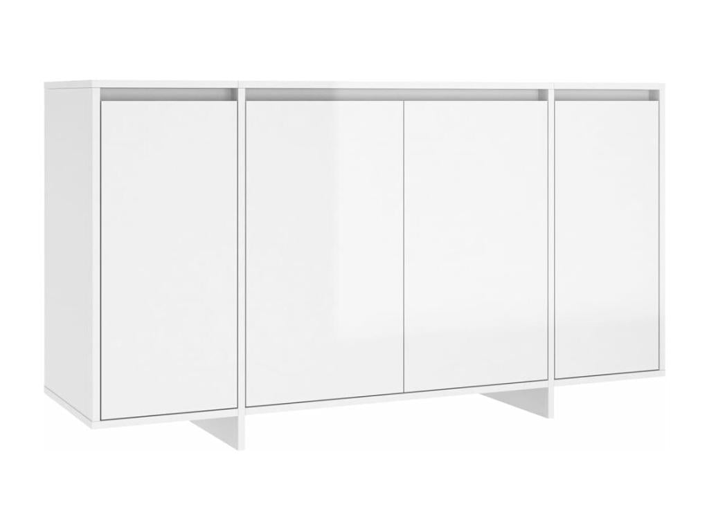 Glossy white sideboard 135x41x75 cm Zensovaingénierie CHCL93276