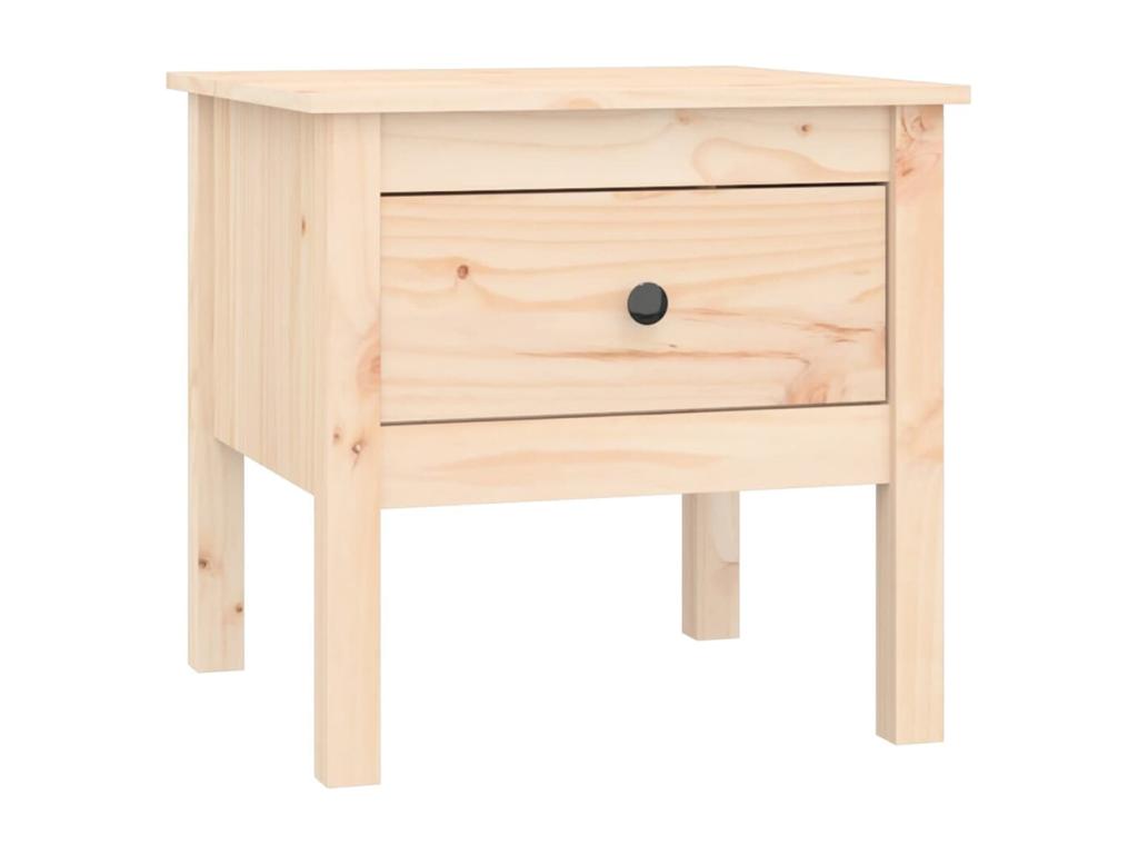 Side table 50x50x49 cm Solid pine wood VQOQ18943