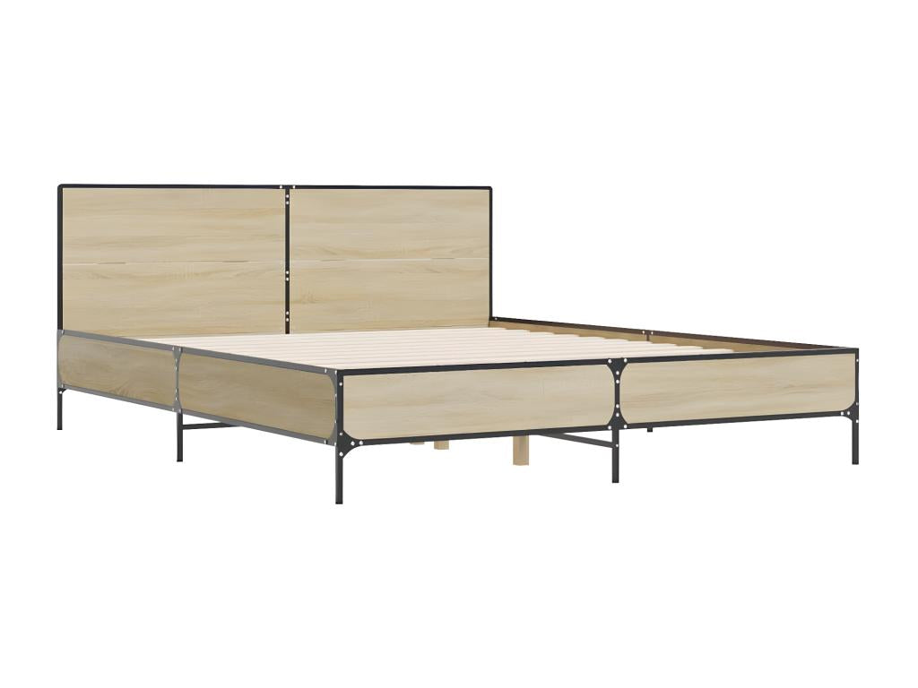 Zensova oak bed frame without mattress, 120x190 cm, FSEJ87053