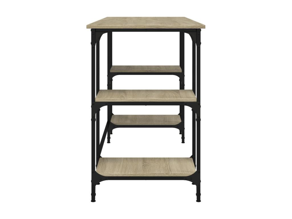 Lumenao oak desk 140x50x75 cm metal and engineered wood WCOO61826