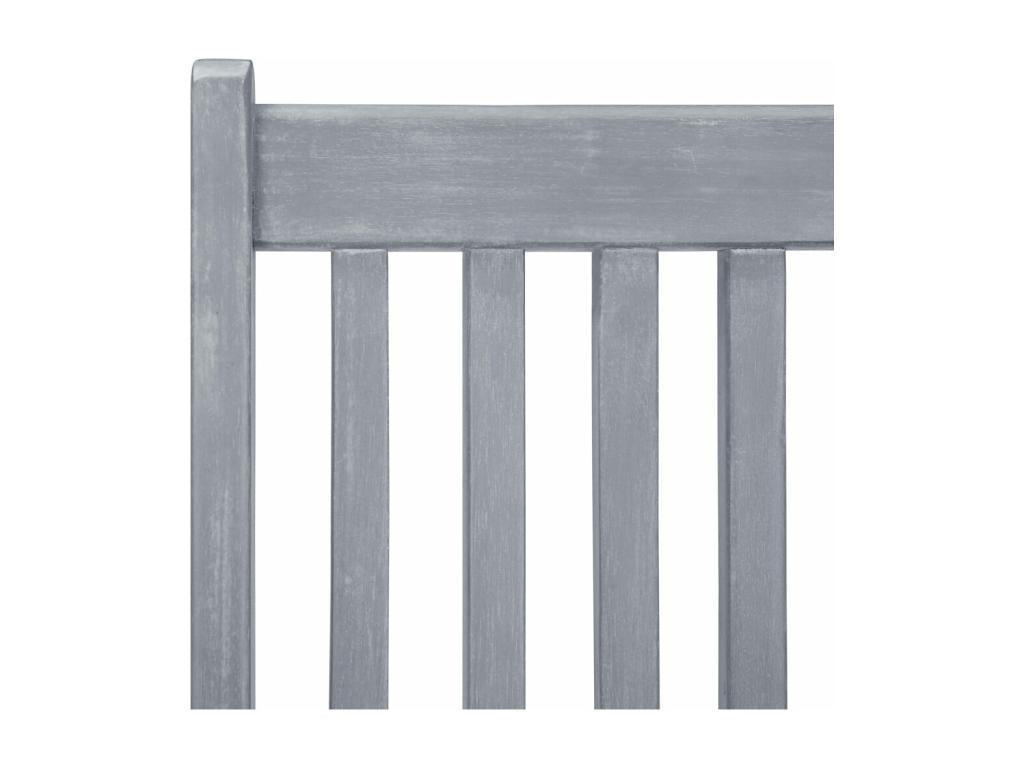 Zensova LJXZ30629 4-Piece Grey Solid Wood Reclining Garden Chairs