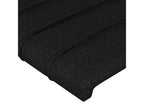 Black LED Headboard 200x5x118/128 cm Fabric PSXA51459