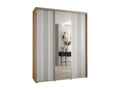 Zensova 7 Sliding Door Wardrobe 235.2/200/45 3 Doors Zensova/ White/ Silver UFOW17801