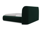 Velvet storage bed 160x200 - bottle green - Lumenao RNRI16035