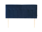 Lumenao Upholstered Headboard 160x100 cm Blue Velvet Wooden Legs XJVV53987