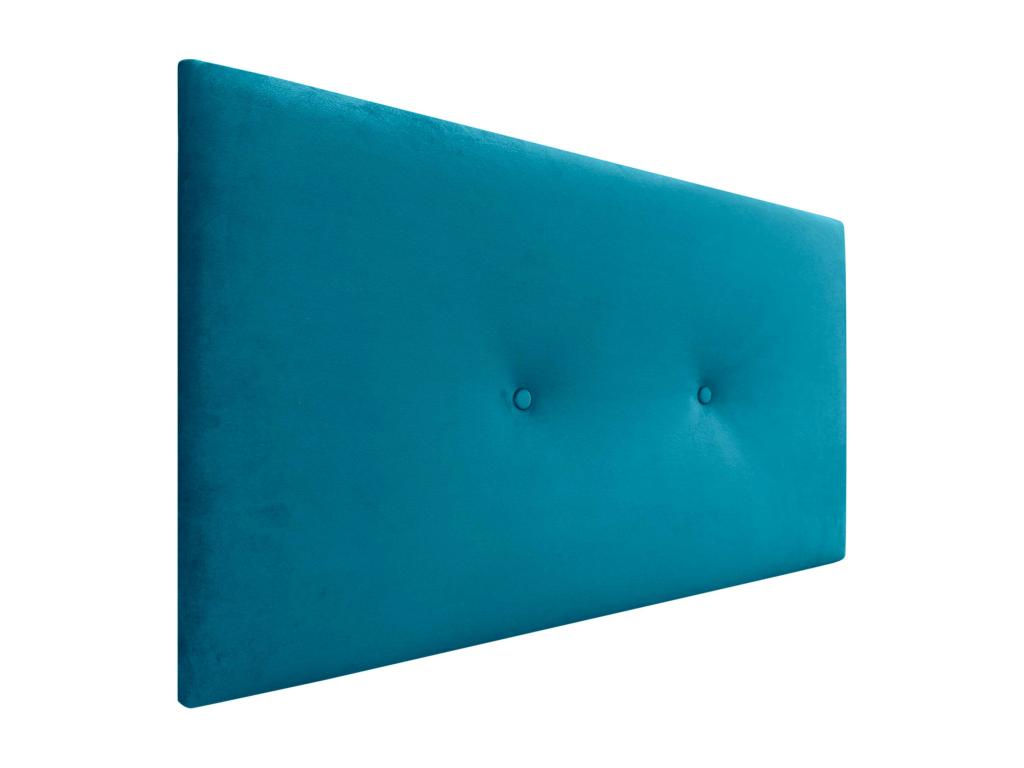 Lumenao Smooth Velvet Headboard with Buttons 95x50 Beds 80/90 - Light Blue DKXD39479