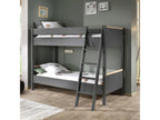 Zensova DARK - Reversible Bunk Beds 90x200cm Anthracite and Wood UZQL27119