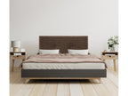 Lumenao Natural Wool Headboard with Buttons 90x105cm with Legs for 80/90cm Beds - Brown GJQP56385