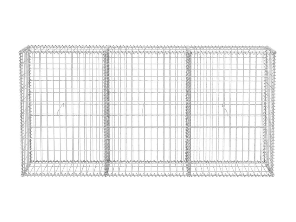 Gabion basket, galvanized steel, 200x30x100 OQEI77673