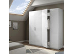 White 4-door wardrobe - Zensova - L 180 x W 52 x H 200 cm LIWR25574