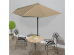 Zensova 300x155 cm Half Balcony Parasol with Aluminium Pole WYKJ52214