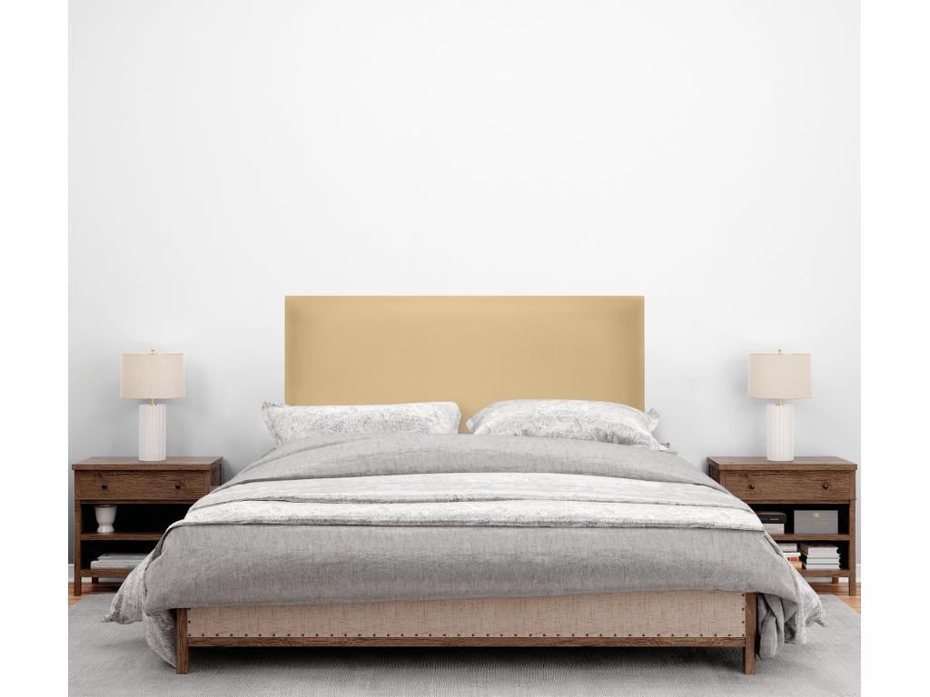 Lumenao Smooth Faux Leather Headboard 95x105cm with Legs for 90cm Beds - Vanilla IHHO16169