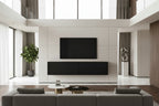 Zensova wall-mounted TV unit with LED lighting, 180x31x38 cm, CACC35195