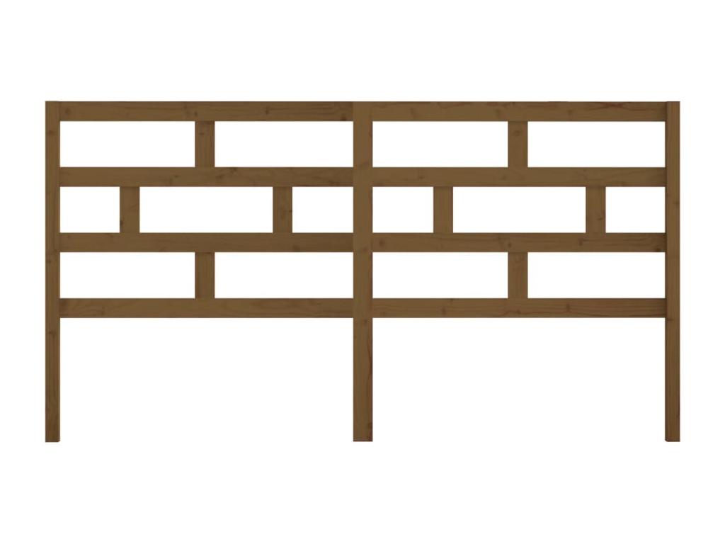 Honey brown headboard 206x4x100 cm Solid pine wood IFHO44974