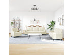 3-piece sofa set with velvet cushions and bolsters MWEQ14633